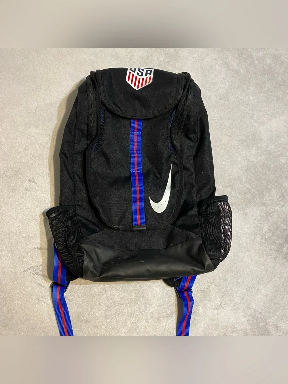 Nike FB Shield Allegiance Team USA Backpack Black Soccer Fútball Bag World Cup